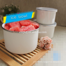 2015 new enamel high cream ice bowl set